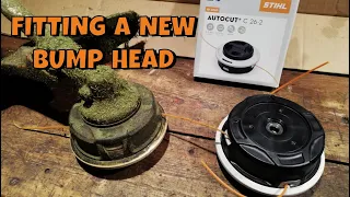 How To Fit A New STIHL Trimmer Bump Feed Head  - Stihl AutoCut C26-2