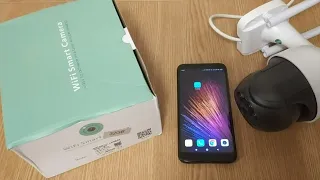 Connecting a wireless rotary WIFI CCTV camera to the phone. Video instruction :)