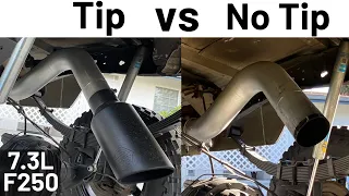 How much of a difference does a tip make for turbo whistle?