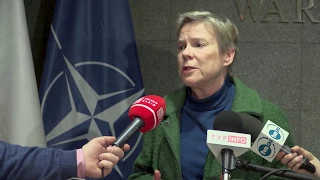 NATO Deputy Secretary General press conference at Warsaw Military Airport, 16 MAR 2018