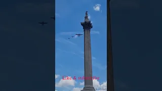 Queen's Jubilee 2022 Flypast Lancaster Bomber & Spitfire