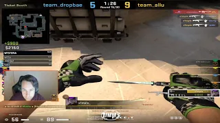 Allu reacts to S1mple 1v5 clutch!