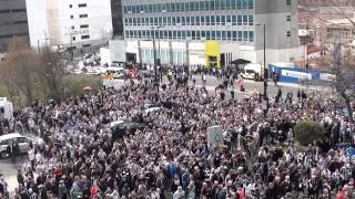 Sunderland Fans Marching to St James Park Newcastle 0 - 3 Sunderland