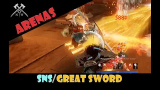 New World PvP - WHO BRINGS A SWORD TO A SHOTGUN FIGHT?? - SnS/Great Sword - Medium Armor - Arenas 48