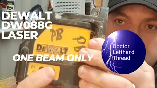 DW088G Green Dewalt Laser only one beam #powertools #dewalt #howto #repair