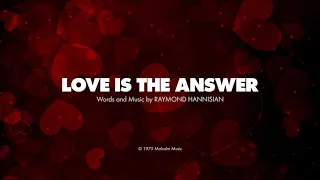 LOVE IS THE ANSWER - SATB (piano track + lyrics)