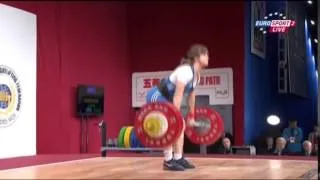 GORICHEVA Karina 3j 133 kg cat. 63 World Weightlifting Championship 2013