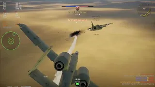 War thunder A-10A late triple Su-25 brrrrrt kills