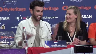 Eurovision 2019 - Press conference Duncan (The Netherlands - Arcade) after qualifying for the final