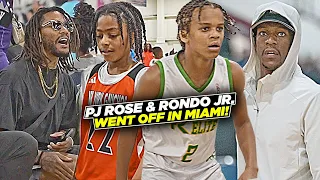 PJ Rose & Rajon Rondo Jr Play Just Like Their Pops!! Sons of Derrick Rose & Rondo
