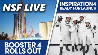 NSF Live: Inspiration4 Preview, Booster 4 Prepping for Testing, Falcon Heavy Updates, and More