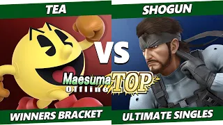 MaesumaTOP#7 - Tea (Pac-Man) Vs. Shogun (Snake) SSBU Ultimate Tournament