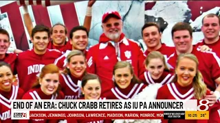 End of an era: Chuck Crabb retires as IU PA announcer