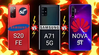 SAMSUNG S20 FE VS SAMSUNG A71 VS HUAWEI NOVA 5T Which is BEST?