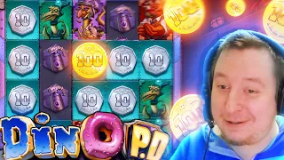 This *NEW* Dino P.D. slot paid insane!! - Gambling with Zlators
