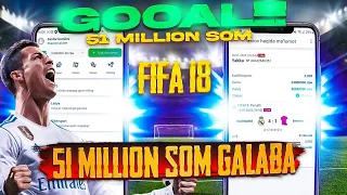 FIFA-18 1XBET ORQALI STAFKA YUTDI.. 51 MILON SOM QILDK