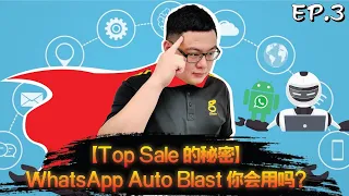 【Top Sale 的秘密】 WhatsApp Auto Blast 你会用吗？ | 4号开讲 EP 3 | Agent学多点 |