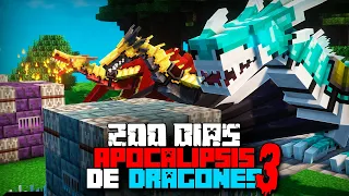 Sobreviví 200 días En El Ultimo Apocalipsis de Dragones En Minecraft HARDCORE