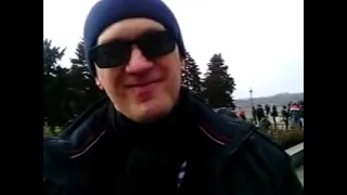 Ленинцы в Запорожье - 23 февраля 2014 - митинг защитников памятника, надвигается "Ленинопад"