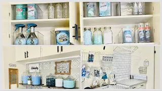 Laundry Room Makeover PART 2 | ASMR (*a little) Laundry Re-stock