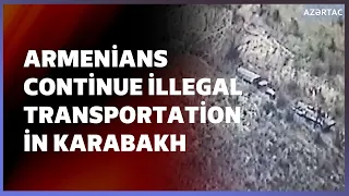 Armenians continue illegal transportation in Karabakh, with help of Russian peacekeepers