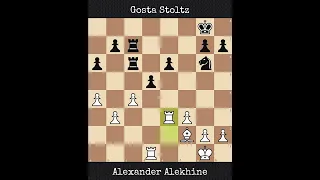 Alexander Alekhine vs Gosta Stoltz | Salzburg, Austria (1942)