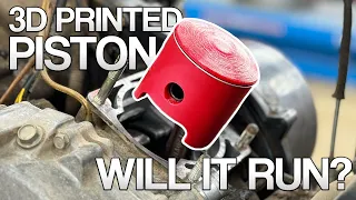 WORLD'S FIRST 3D printed carbon fiber piston! Will it run?