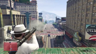 GTA 5- Rockets Vs. Insurgents! (Funny moments and fails)