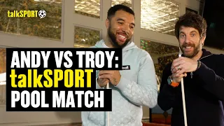 Andy Goldstein & Troy Deeney FACE OFF In Pool Match As They Talk Man United & Ollie Watkins 👀🎱