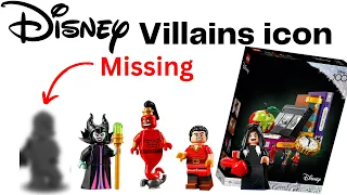 Lego Disney Villains Icon set 43227 review (missing Minifigures)
