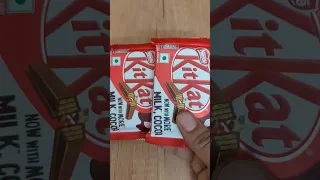 KitKat Now with more milk cocoa # KitKat #milk #cocoa #shorts