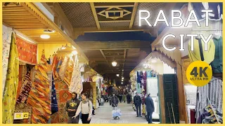 RABAT old Medina city 2023 Walking tour - Morocco 🇲🇦 4K HDR  سوق الرباط القديم - سوق التحتي