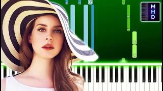 Lana Del Rey - Blue Jeans (Piano Tutorial Easy)