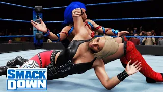 WWE 2K20 SMACKDOWN SASHA BANKS VS RHEA RIPLEY WINNER FACES ASUKA AT WRESTLEMANIA