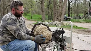 Large Keokuk geode cracking FAIL