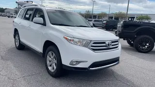 2013 Toyota Highlander SE SUV White