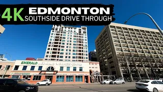 Edmonton Southside Evening Rush Hour Drive | Alberta Canada | 4K