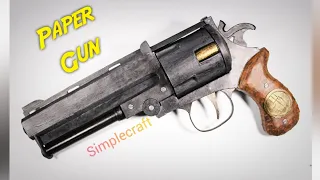 Gun made by paper | Simplecraft