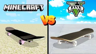 Funny Skateboard Tests in GTA 5 and Minecraft (Which Will Win?)