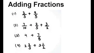 How to Add Fractions / Fraction Addition / Adding Fractions / Learn Addition of Fractions