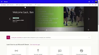 Using Microsoft Stream to Record and Share Teaching Videos