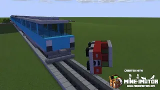 Minecraft Animation - Train crash Szene 2 #Shorts