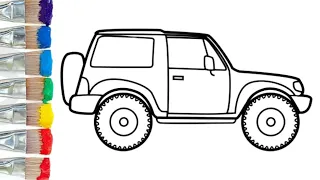 Let's Draw a Jeep #drawing