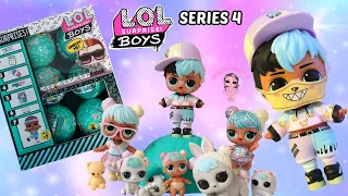 LOL Surprise Boys Series 4 Unboxing Top Layer of Full Box with Weights and Ball Placement