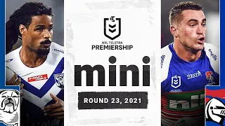 Gritty Bulldogs make Knights dig deep | Bulldogs v Knighs Match Mini | Round 23, 2021 | NRL