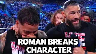 Sami Uso - Roman Reigns Breaks Character - You Feeling Usey?