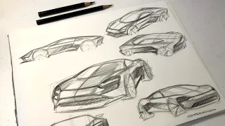 Porsche 911 Ideation Sketches