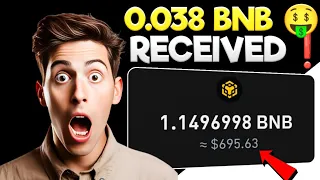 Another 0.038 BNB Received 🤑 Best Trust Wallet BNB Mining Site 2024