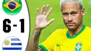 Brazil vs Uruguay 6-1 - Extended Highlights & All Goals 2022 HD