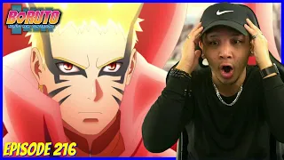 🦊 NARUTO UNLOCKS BARYON MODE 🍃 | Boruto Episode 216 Reaction